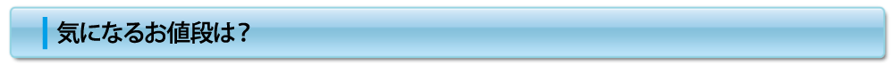 気になるお値段は?